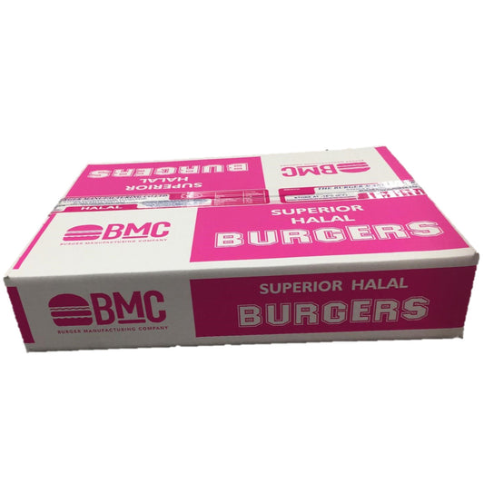 BMC 4oz Superior Pink Lable Beef Burgers 48 x 113g – HALAL