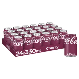 Coca-Cola Cherry Cans-(GB)-24x330ml
