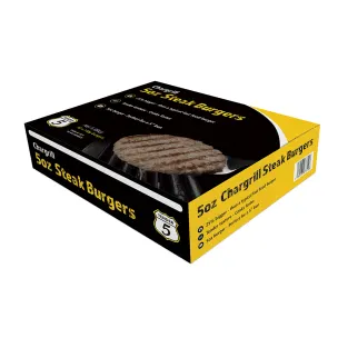 Paragon Big Tender Halal Beef Burger (5oz) 42x142g